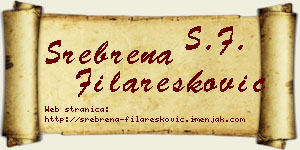 Srebrena Filaresković vizit kartica